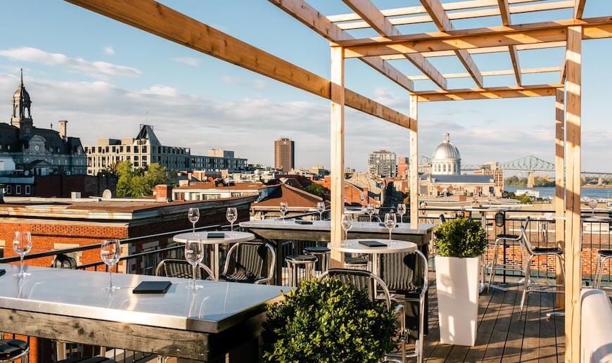 The three best rooftop terraces in the Old Montreal